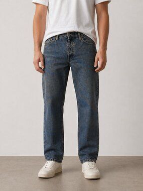 Polo Ralph Lauren Jeans Classic Mens 38x32 Blue Straight Leg Denim Cotton